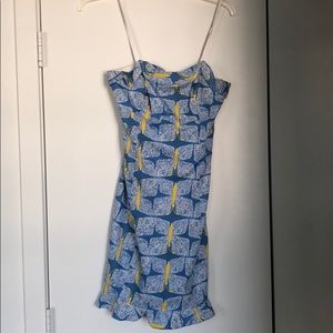 Lilly Pulitzer Franco Dress butterfly print sz 0